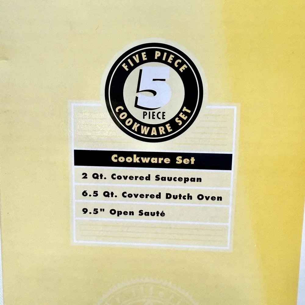 Tools of the Trade 5 Pcs Stainless Steel Cookware Set 18/10 New Sealed In Box
